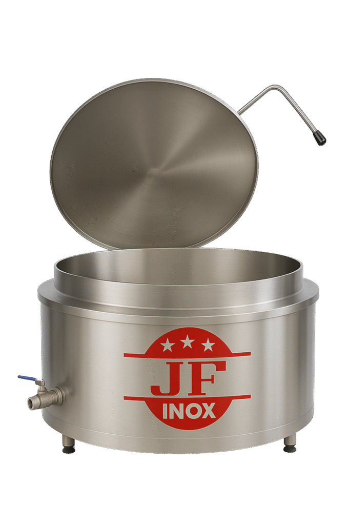 caldeirão inox jf